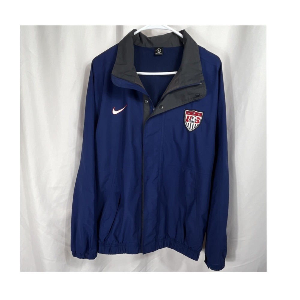 Vintage Nike USA Soccer National Team Men's Jacket/Windbreaker Size Large Blue